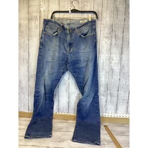 Agave Denim Rocker Slim Straight Jeans Distressed Sz 35 – Handcrafted California